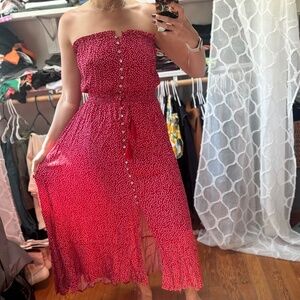 Cute strapless summer dress